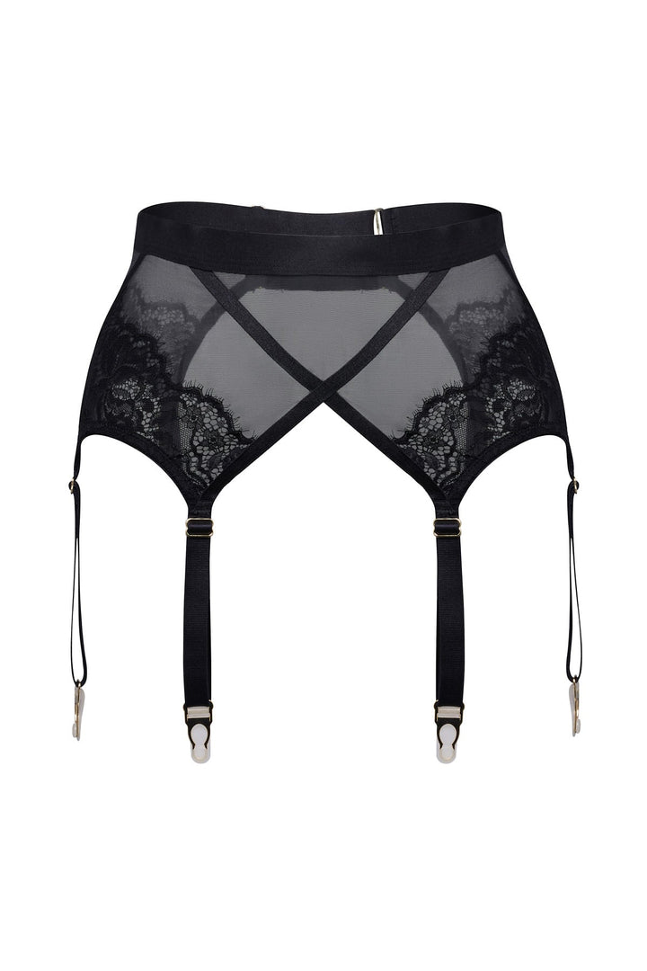 Aphrodite Floral Lace Longline Suspender