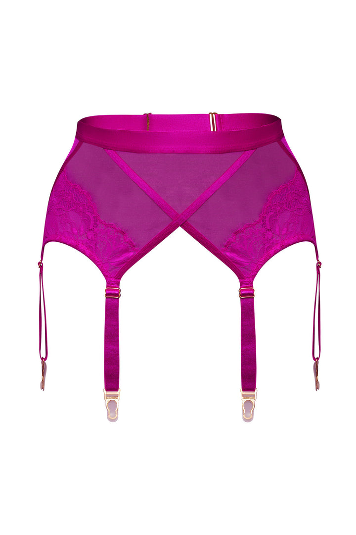Aphrodite Floral Lace Longline Suspender