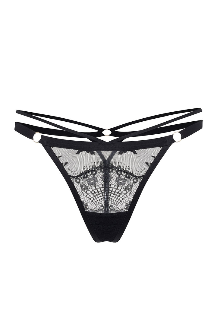 Calliope Eyelash Lace Thong