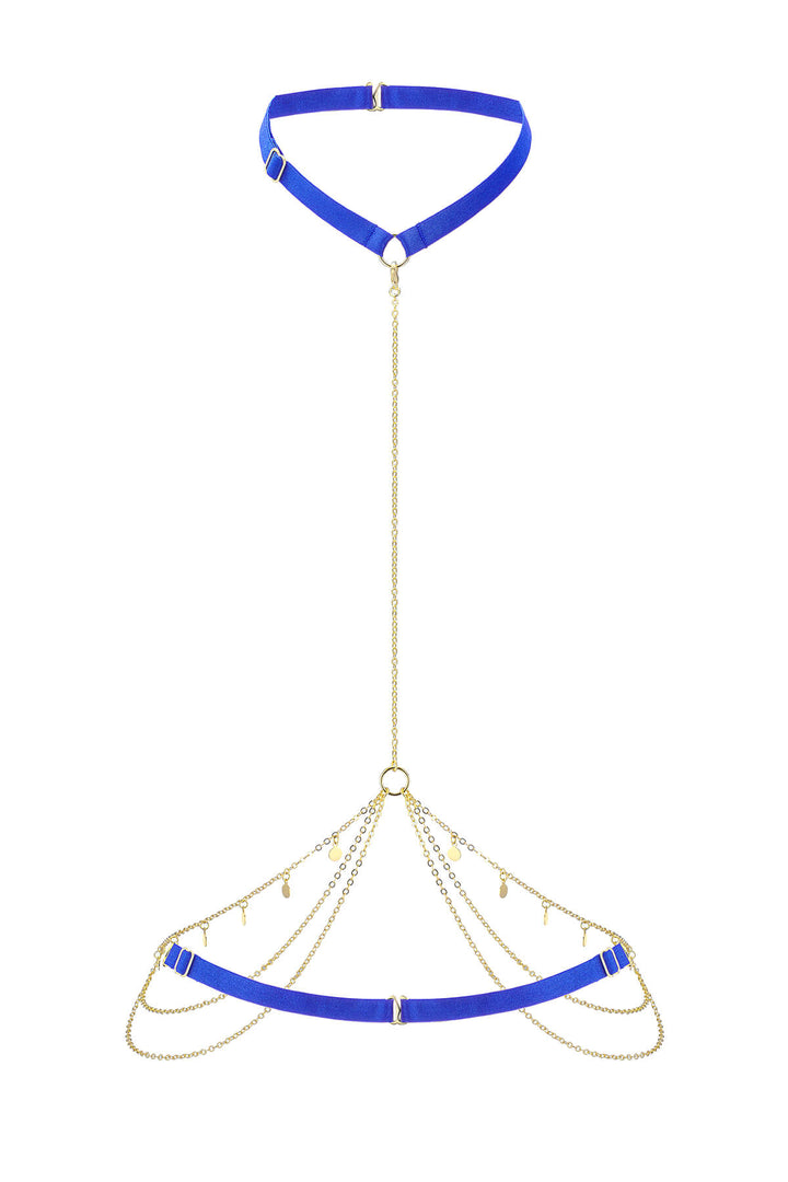 Delicate Chain Harness Royal Blue