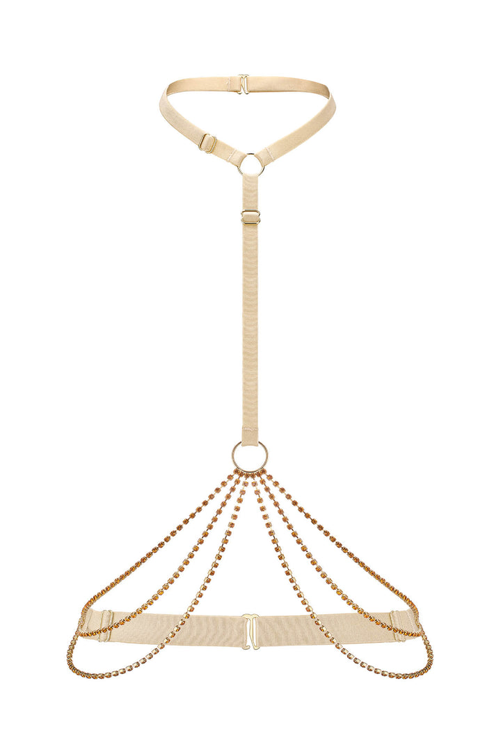 Diamond Chain Harness Champagne