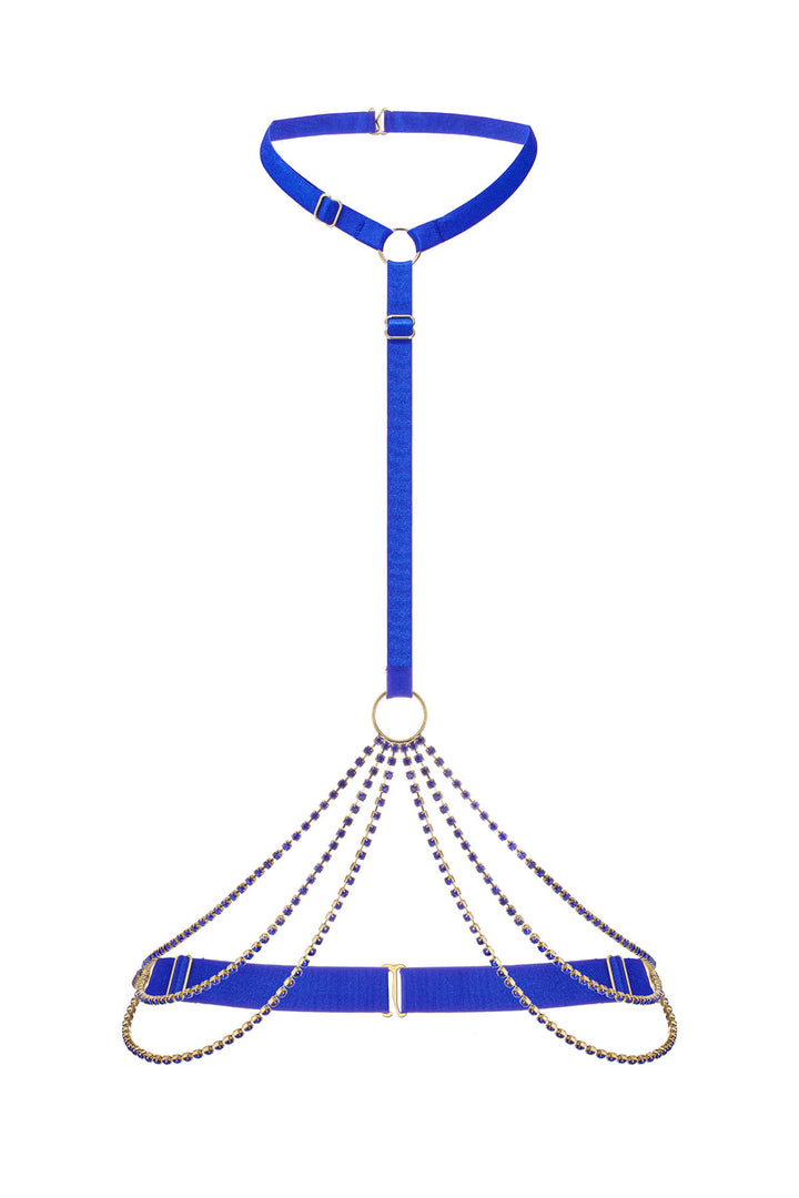 Diamond Chain Harness Royal Blue