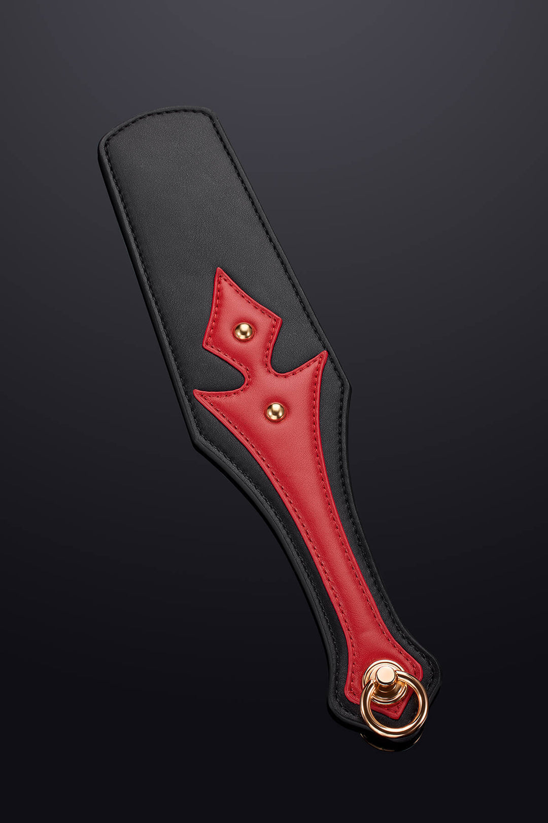 Leto Leather Paddle Black&Red