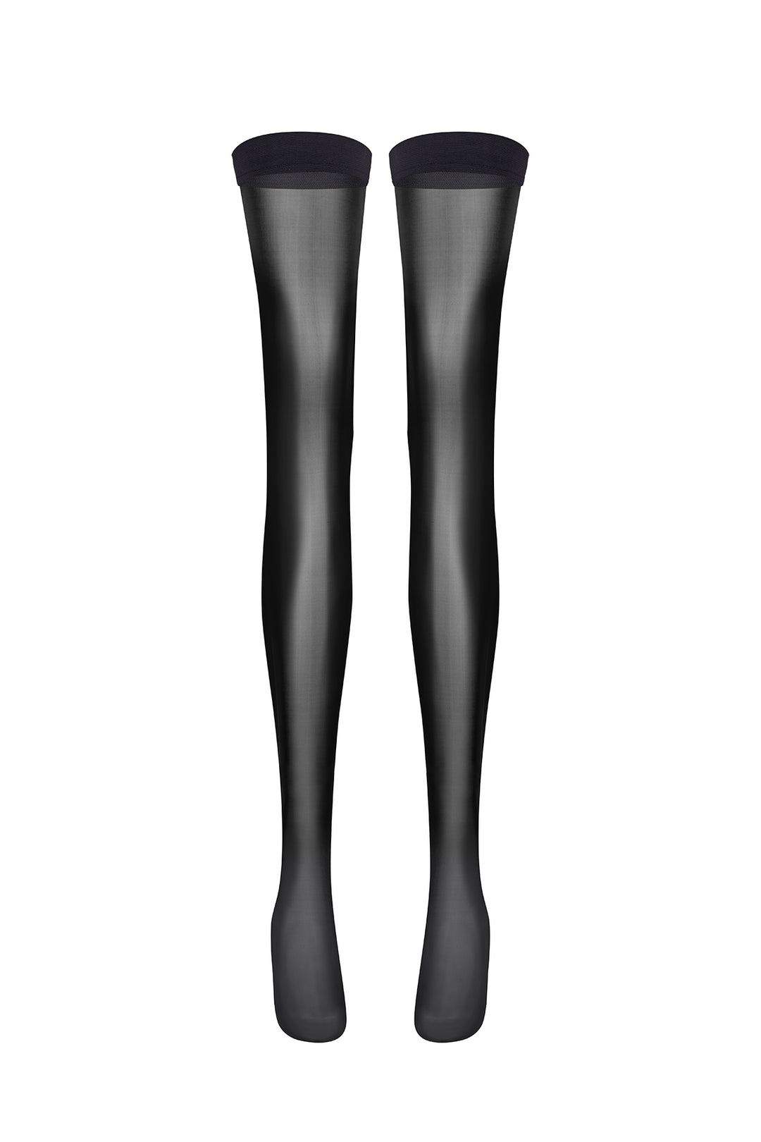 Sheer Stay Ups Stockings Black