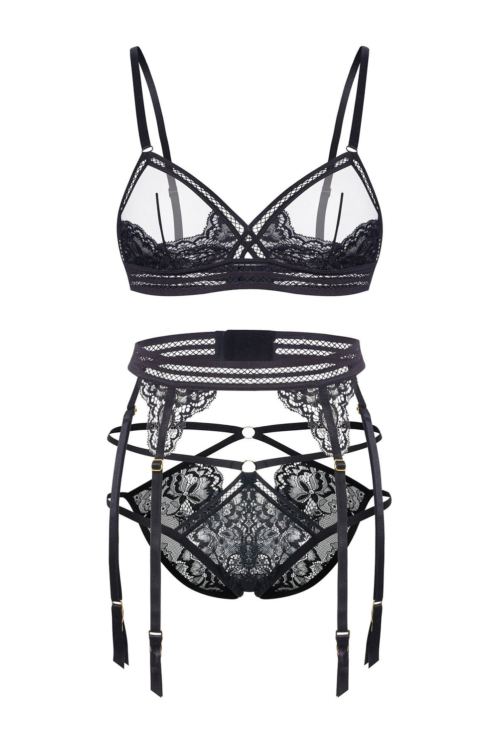 Thalia Floral Lace Ouvert Panty