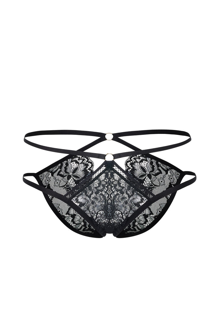 Thalia Floral Lace Ouvert Panty