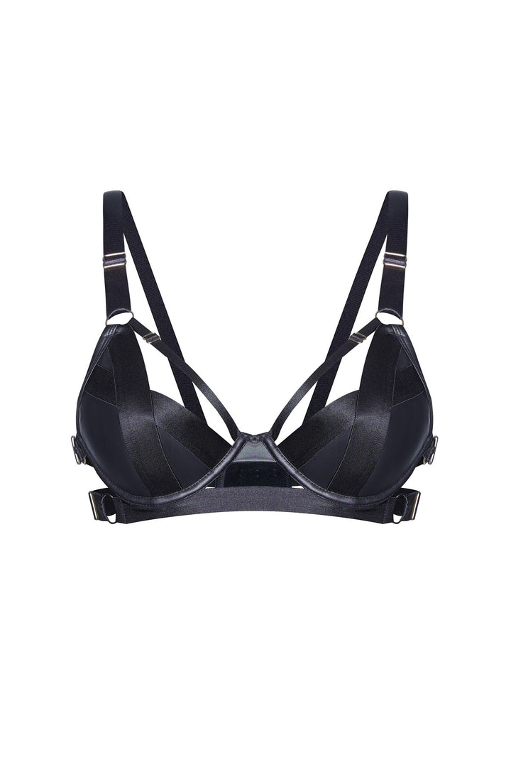 Hecate Leather Underwire Bra