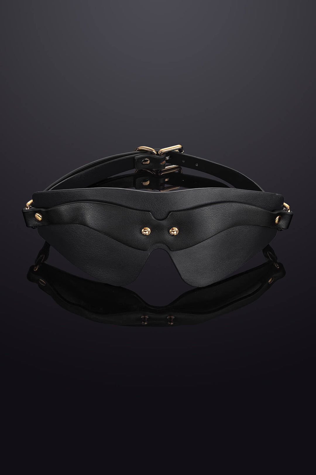 Leto Leather Blindfold Mask Black