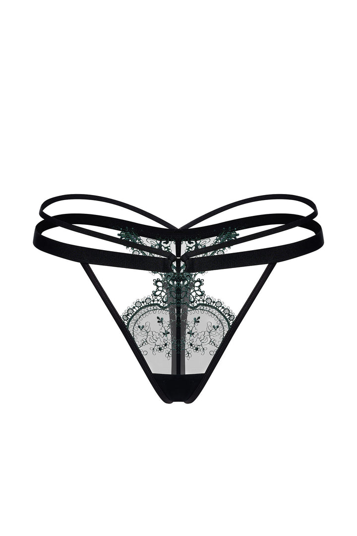 Psyche Embroidered Thong