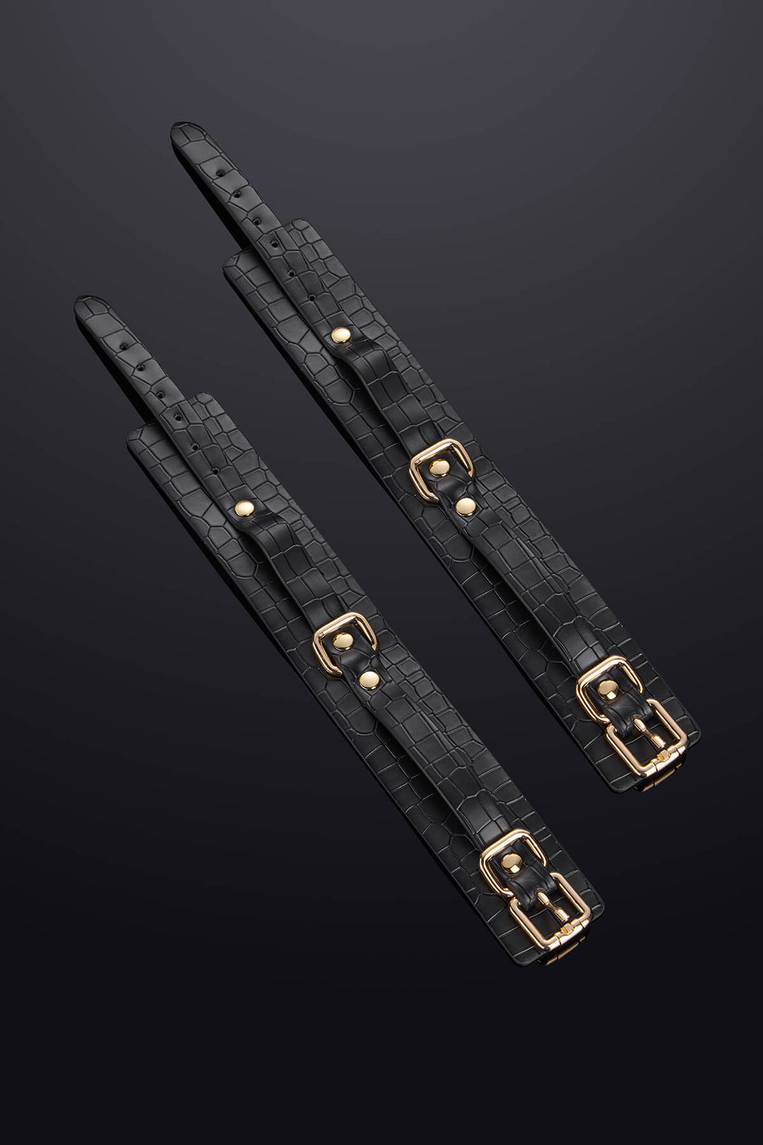 Regalia Leather Ankle Cuffs Black