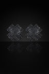 Reverie Rhinestone Cross-Shaped Pasties Black