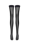 Sheer Stay Ups Stockings Black