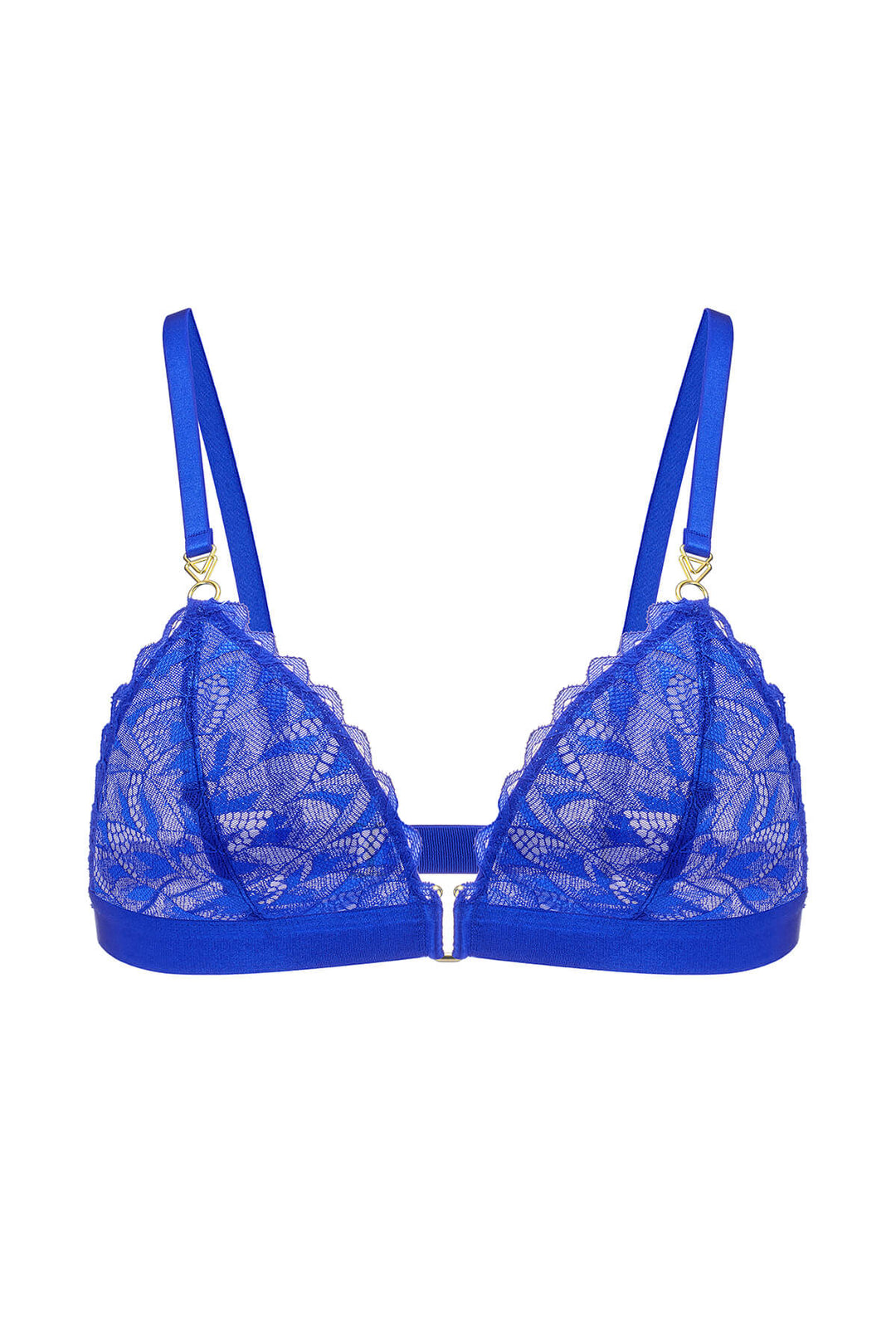 Thalassa Floral Lace Bralette Royal Blue