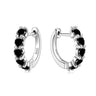 Reverie Moissanite Loop Earrings Black
