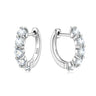 Reverie Moissanite Loop Earrings Silver