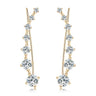 Reverie Moissanite Strip Earrings Gold