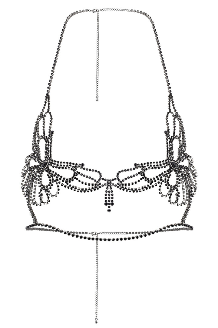 Reverie Soutien-gorge doux papillon en strass noir