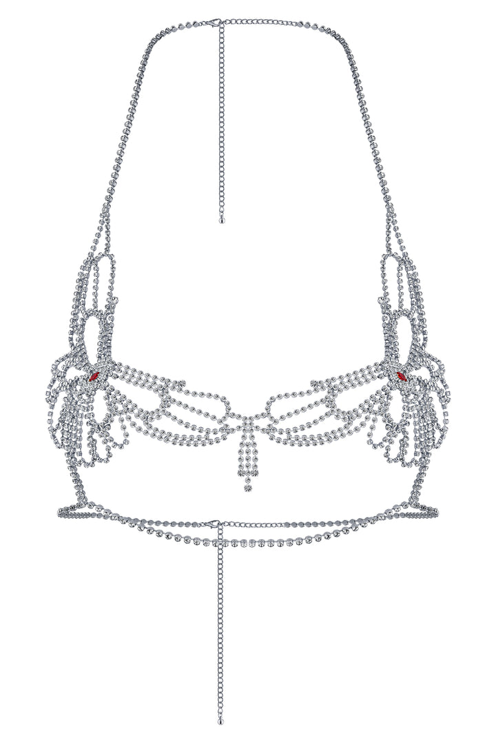 Reverie Strass Schmetterling Weicher BH Silber