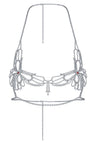 Reverie Rhinestone Butterfly Soft Bra Silver