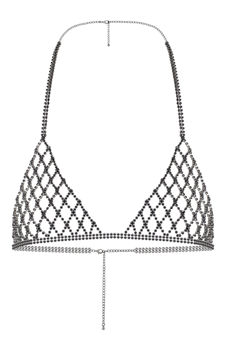 Reverie Strassgitter Weicher BH Schwarz