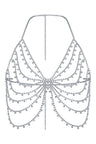 Reverie Rhinestone Ripple Soft Bra Silver