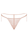 Reverie Strass Horizontaler Tanga Roségold