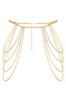Reverie Rhinestone Draped Suspender Gold