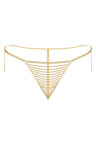 Reverie Rhinestone Horizontal Thong Gold